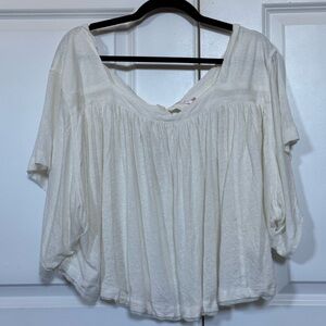 Free People Sunsetter Tee in Alabaster size Large